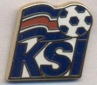 Ісландія, федерація футболу, офіц. ЕМАЛЬ / Iceland football federation pin badge