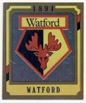 наклейка блискуча футбол Вотфорд (Англія) / Watford FC, England logo sticker