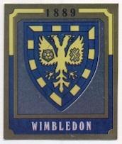 наклейка блискуча футбол Вімблдон (Англія) / Wimbledon FC, England logo sticker