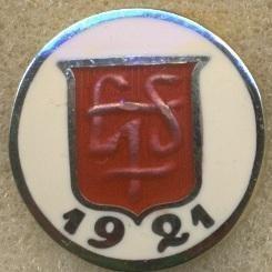 Латвія 'давня' федерація футболу,ЕМАЛЬ /Latvia football federation replica badge