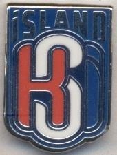 Ісландія, федерація футболу, №10 ЕМАЛЬ / Iceland football federation pin badge