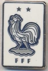 Франція,федерація футболу,№19 ЕМАЛЬ/France football federation pin badge insigne