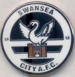 футбол.клуб Суонсі Таун (Уельс->Англія)4 ЕМАЛЬ / Swansea Town,Wales football pin