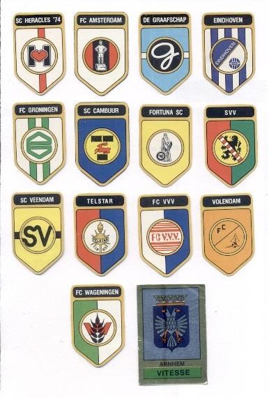 наклейки 14шт. футбол-Нідерланди Б/В /Netherlands 14 football logos stickers S/H