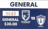 білет Мексика чемп-т championship Mexico Gallos Blancos-CF Pachuca match ticket