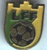 Литва, федерація футболу, офіц.№1 важмет / Lithuania football federation badge