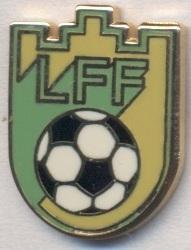 Литва, федерація футболу,№1 ЕМАЛЬ/Lithuania football federation enamel pin badge