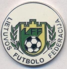 Литва, федерація футболу,№3 ЕМАЛЬ/Lithuania football federation enamel pin badge