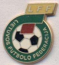 Литва, федерація футболу,№4 ЕМАЛЬ/Lithuania football federation enamel pin badge