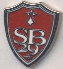 футбольний клуб Брест (Франція)3 ЕМАЛЬ /Stade Brestois,France football pin badge