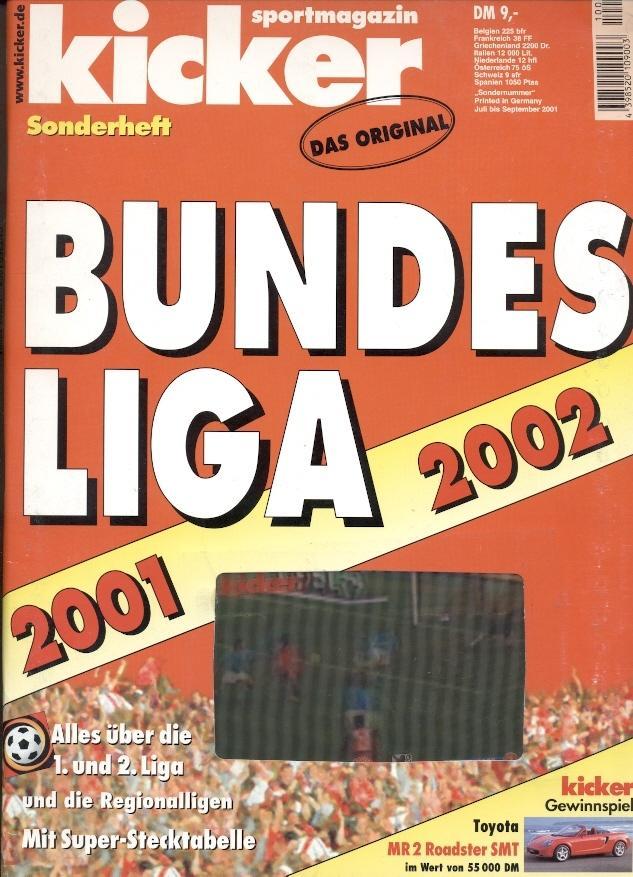 Футбол,Німеччина,чемп-т 2001-02, спецвидання Кікер /Kicker Sonderheft Bundesliga