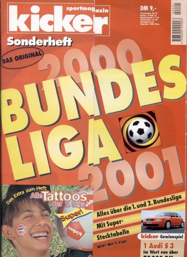 Футбол,Німеччина,чемп-т 2000-01 спецвидання Кікер / Kicker Sonderheft Bundesliga