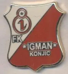 футбол.клуб Ігман Коніц (Боснія)2 ЕМАЛЬ / Igman Konjic,Bosnia football pin badge