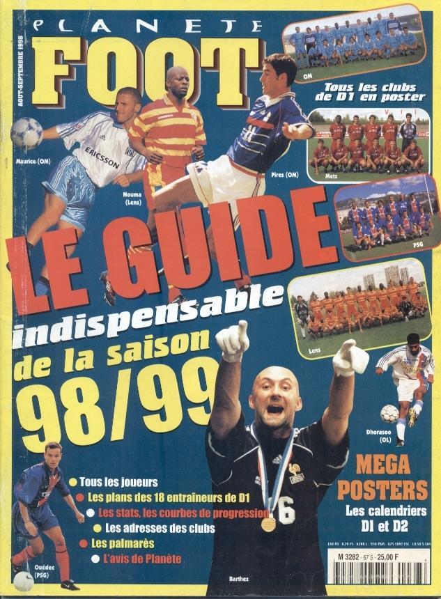 Франція,чемп-т 1998-99b,спецвидання Планет Фут/Planete Foot France guide preview