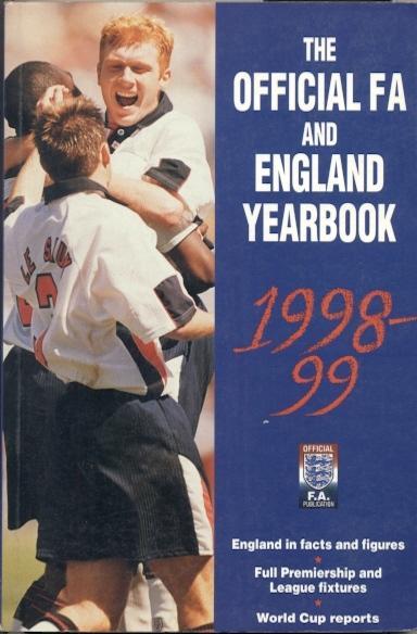 книга Англія -Футбол 1998-99 щорічник / Official FA of England football yearbook