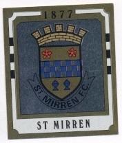 наклейка блиск.футбол Сент-Міррен (Шотландія /St.Mirren FC,Scotland logo sticker