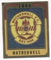 наклейка блиск.футбол Мазервелл (Шотландія) /Motherwell FC,Scotland logo sticker