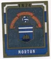 наклейка блиск.футбол Грінок Мортон (Шотландія) / G.Morton,Scotland logo sticker