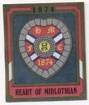 наклейка блиск.футбол Харт-Мідлотіан (Шотландія /Hearts FC,Scotland logo sticker
