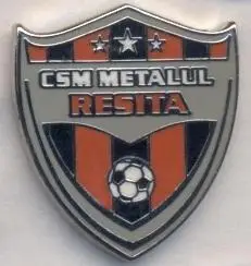 футбол.клуб Металул Решица (Румунія)2 ЕМАЛЬ /Metalul Resita,Romania football pin