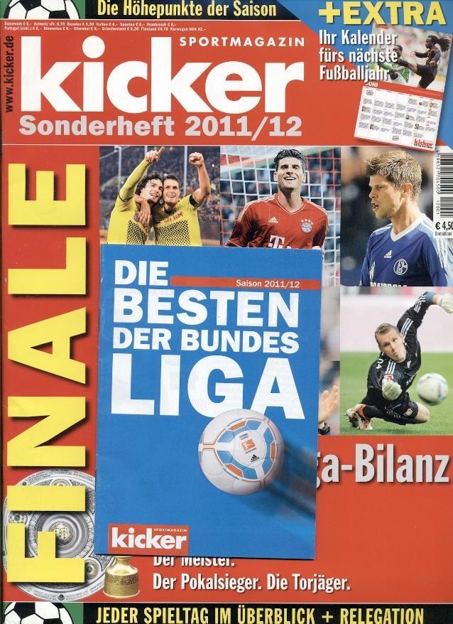 Німеччина, чемп-т 2011-12 резюме, спецвидання Кікер/Kicker Saison Bilanz summary