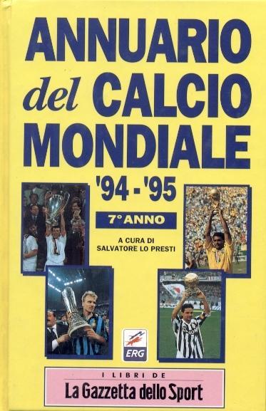 книга Щорічник Світового Футболу 1994-95/Annuario Calcio Mondiale,Football guide