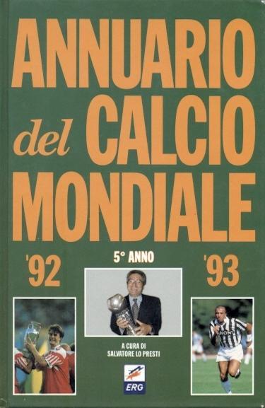 книга Щорічник Світового Футболу 1992-93/Annuario Calcio Mondiale,Football guide