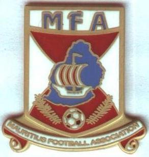 Маврикій, федерація футболу, №1, ЕМАЛЬ / Mauritius football federation pin badge