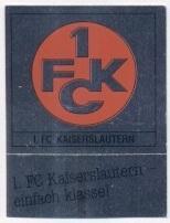 наклейка блиск.футбол Кайзерслаутерн(Німеччина /Kaiserslau.,Germany logo sticker