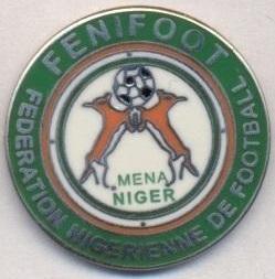 Нігер, федерація футболу, №2, ЕМАЛЬ / Niger football federation enamel pin badge