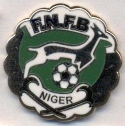 Нігер, федерація футболу, №3, ЕМАЛЬ / Niger football federation enamel pin badge