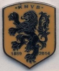 Нідерланди, федер.футболу, ювілей 125b ЕМАЛЬ/Netherlands football federation pin