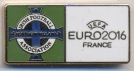 Півн.Ірландія, федер.футболу,Євро-16,№2 ЕМАЛЬ /N.Ireland football federation pin