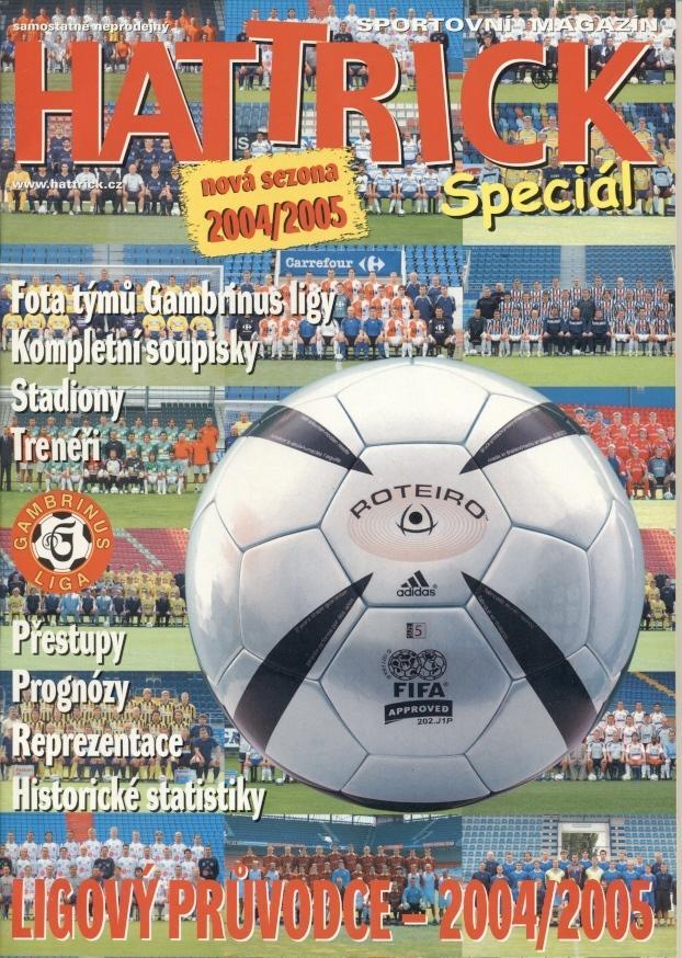 Футбол,Чехія Чемпіонат 2004-05, спецвидання Хеттрик /Hattrick Czech league guide