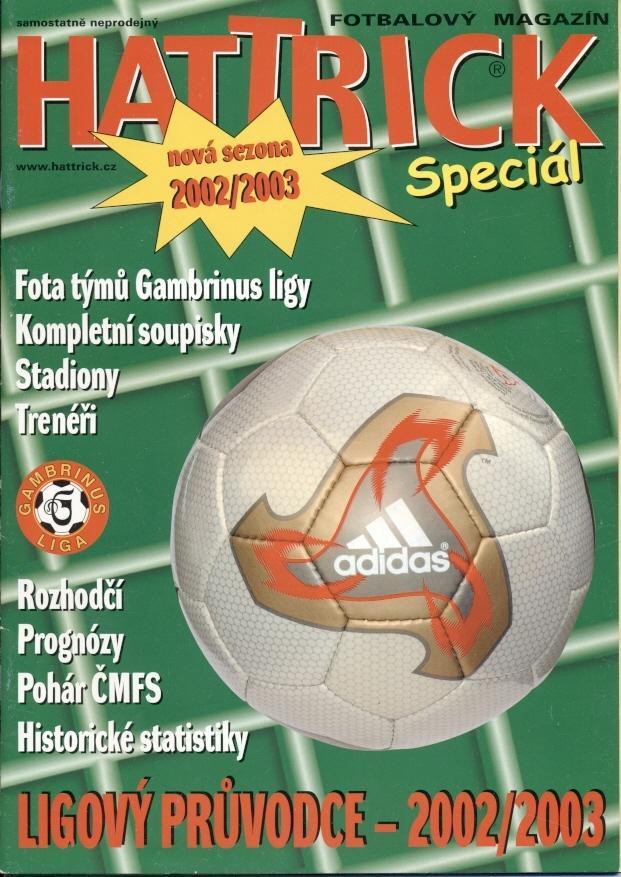 Футбол,Чехія Чемпіонат 2002-03, спецвидання Хеттрик /Hattrick Czech league guide