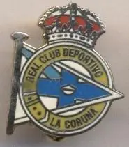 футбол.клуб Депортіво (Іспанія)1 ЕМАЛЬ /Deportivo La Coruna,Spain football badge