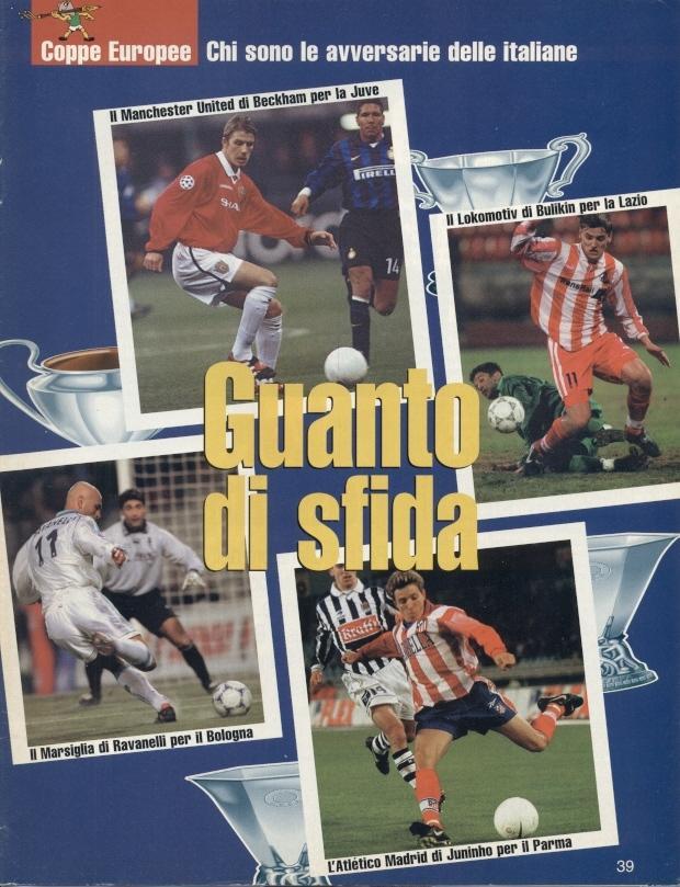 футбол-Єврокубки 1998-99 - півфінали, спецвидання Guerin Sportivo European cups