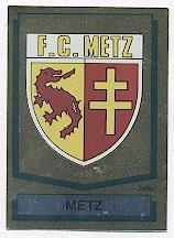 наклейка блискуча футбол Мец (Франція) / FC Metz, France football logo sticker