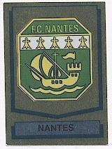 наклейка блискуча футбол Нант (Франція) / FC Nantes,France football logo sticker