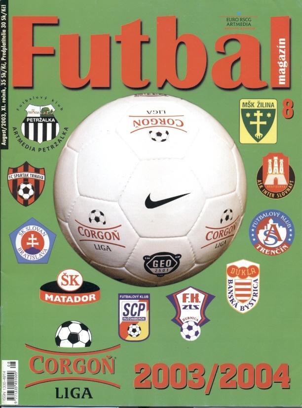 Словаччина, чемпіонат 2003-04,спецвидання Футбал /Slovakia football season guide