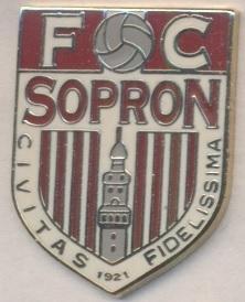 футбол.клуб Шопрон (Угорщина) ЕМАЛЬ /FC Sopron,Hungary football enamel pin badge
