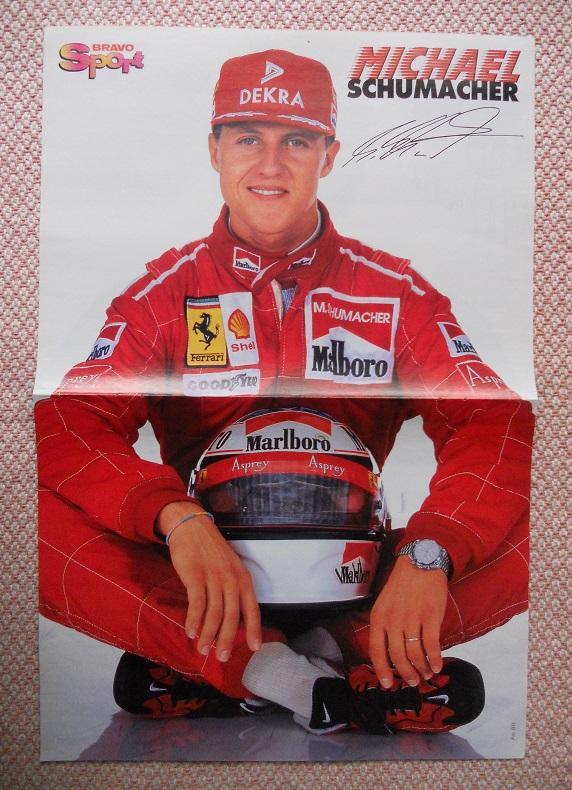 постер А3 формула-1 Шумахер(Німеч.2 /Michael Schumacher,Germany F-1 pilot poster