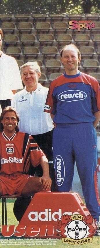постер футбол Баєр Левер.(Німеч.)1990-ті подвійний/Bayer,Germany football poster