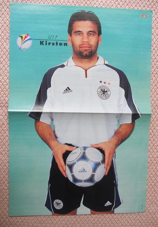 постер футбол Ульф Кірстен (Німеччина)1 / Ulf Kirsten, Germany football poster