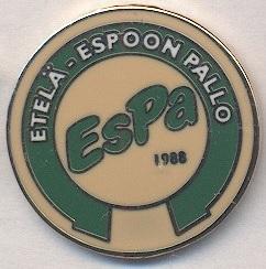футбол.клуб Етеля-ЕП (Фінляндія) ЕМАЛЬ / Etela-Espoon Pallo,Finland football pin