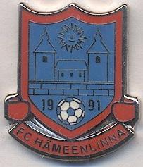 футбол.клуб Хямеенлінна (Фінляндія)2 ЕМАЛЬ / FC Hameenlinna,Finland football pin