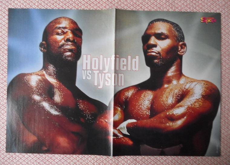 постер А3 бокс Е.Холіфілд+М.Тайсон (США) / E.Holyfield+M.Tyson,USA boxing poster