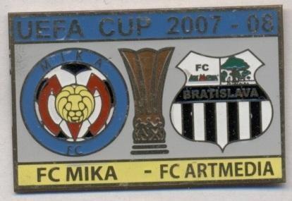 матч Mika Armenia/Вірменія-Artmedia Slovakia/Словач.2007 важмет match pin badge