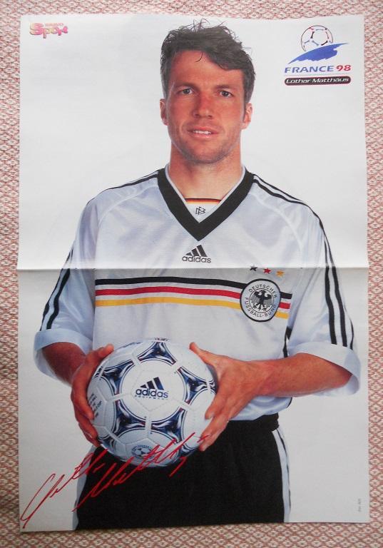 постер футбол Лотар Маттеус (Німеччина) /Lothar Matthaus,Germany football poster