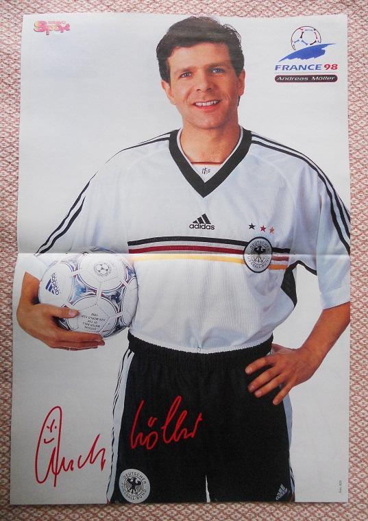 постер футбол Андреас Мьоллер (Німеччина)/Andreas Moller,Germany football poster